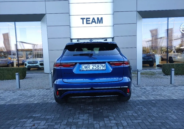 Jaguar F-Pace cena 269000 przebieg: 21126, rok produkcji 2022 z Orzysz małe 232
